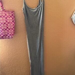 Elegant Gray Maxi Dress